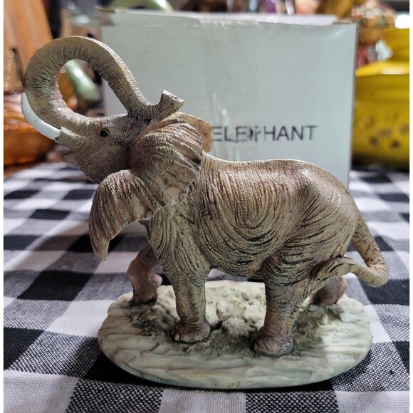 Vintage Ceramic Figurine Trunk UP Elephant - Picture 3 of 5